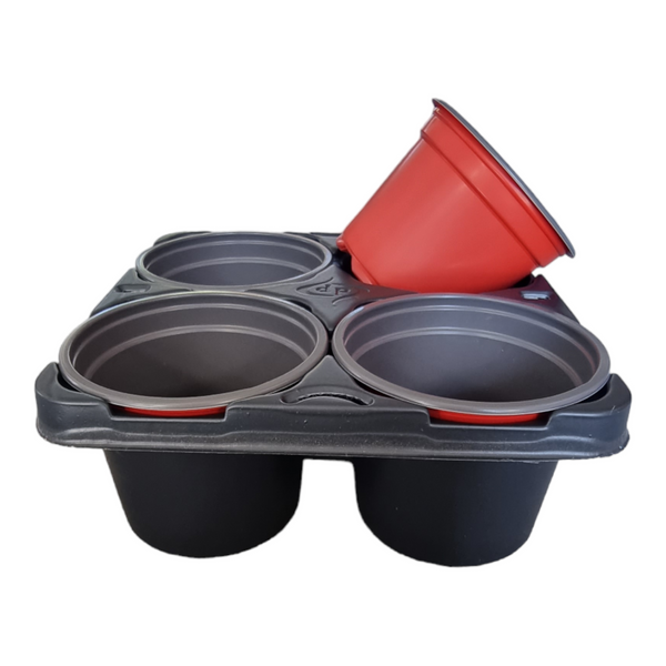 Carry Tray with 4 x 9cm Round Pots